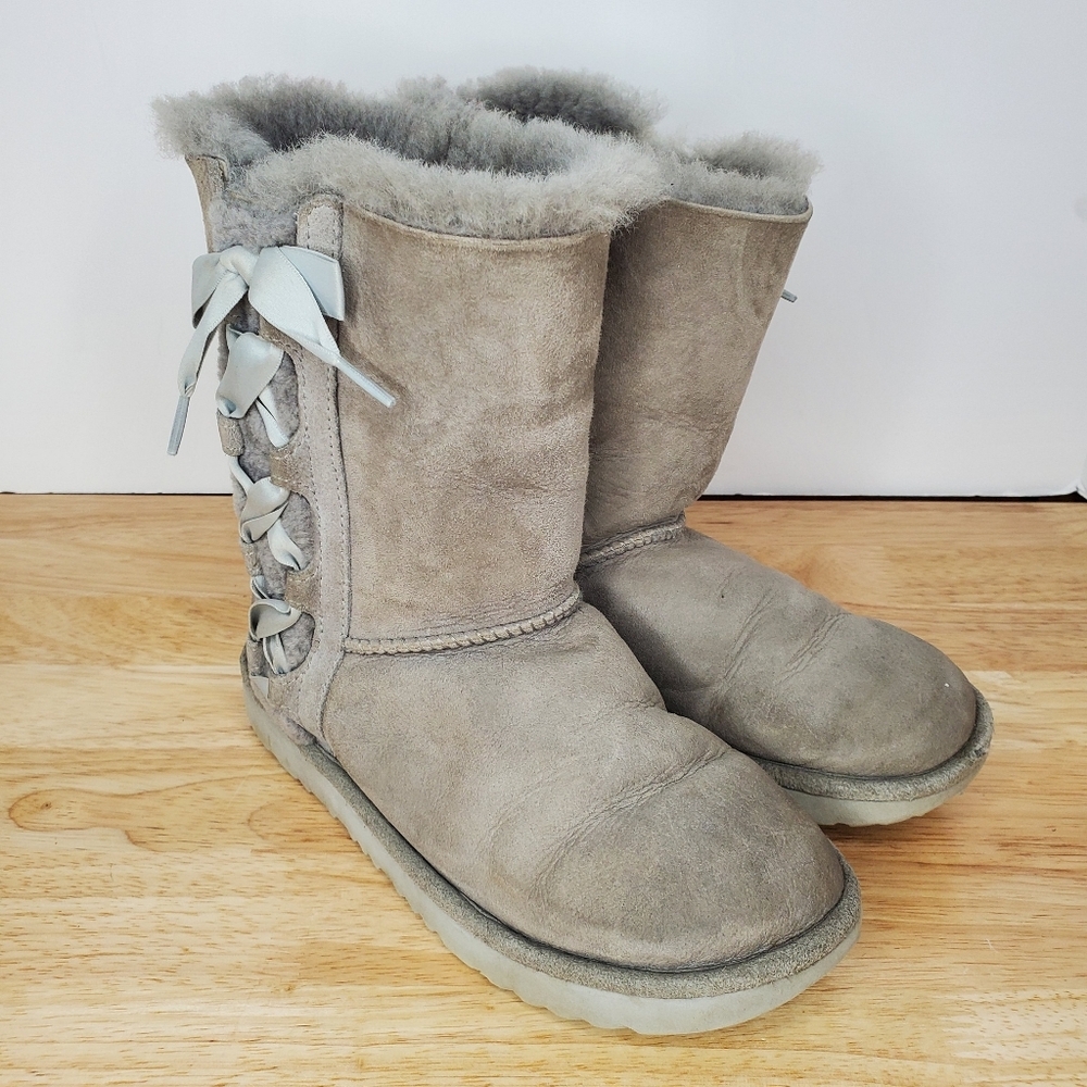 UGG Pala Suede Boots Womens Size 5 1017737K Gray